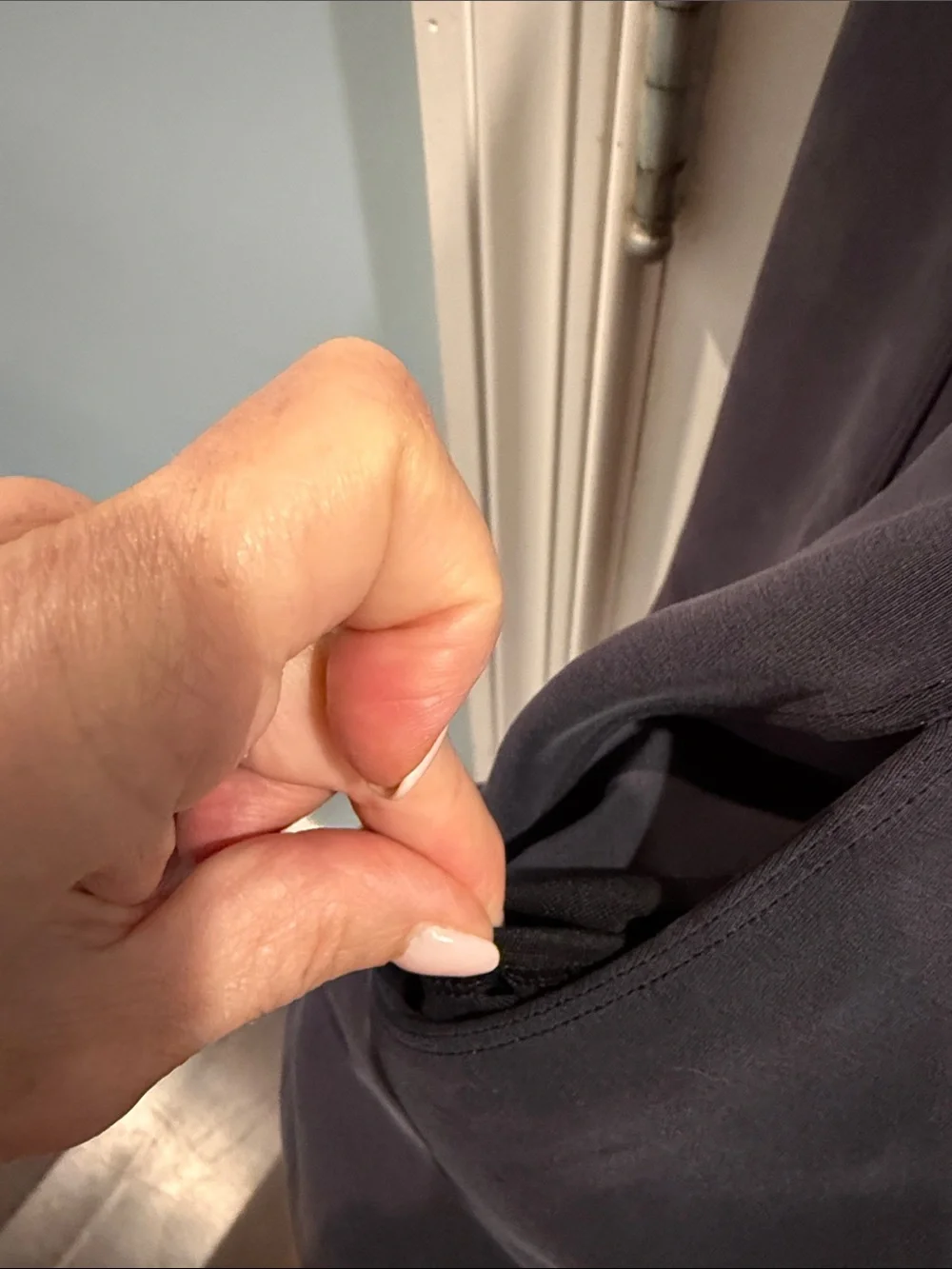 lululemon athletica Gray Draped Trench Coat with Tie Belt